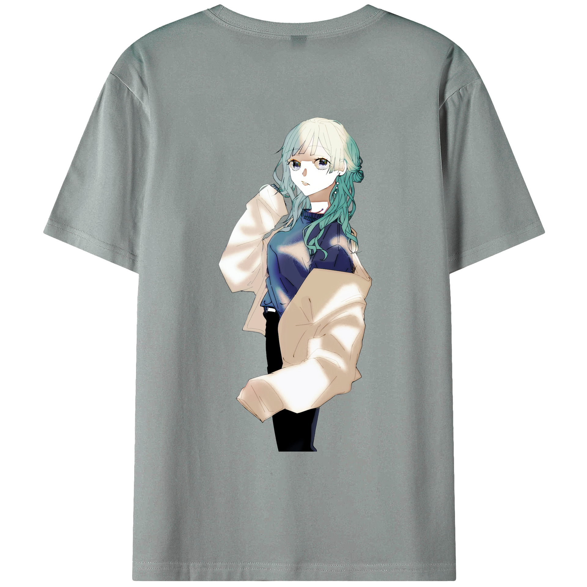 （画像用） 呪術廻戦 Jujutsu Kaisen 綿100％ メンズ半袖Tシャツ（バックプリント） 通気性